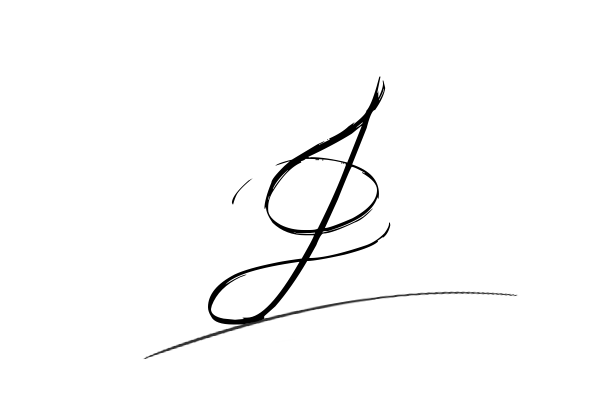 The best stylish J name signature simple easy in English