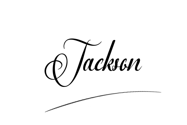 The best stylish Jackson name signature simple easy in English