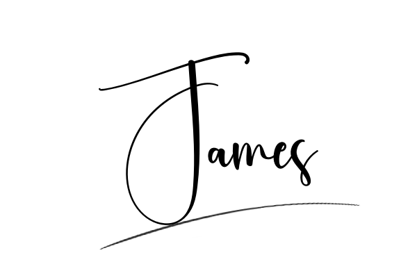 The best stylish James name signature simple easy in English
