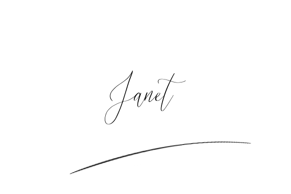 The best stylish Janet name signature simple easy in English