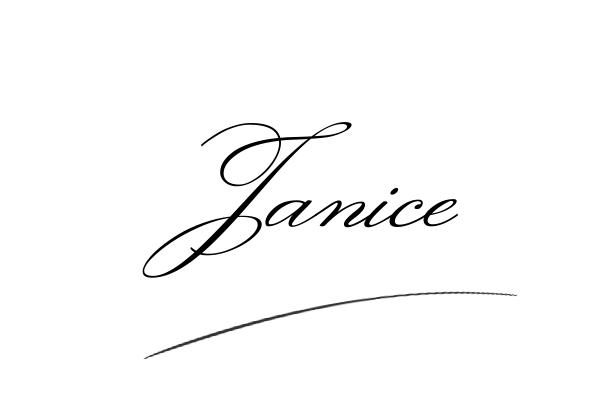 The best stylish Janice name signature simple easy in English