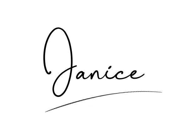The best stylish Janice name signature simple easy in English