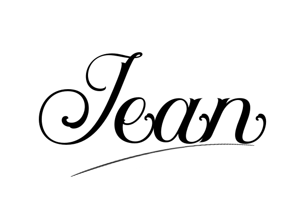 The best stylish Jean name signature simple easy in English