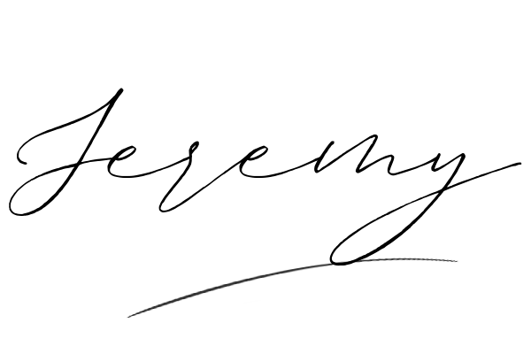 The best stylish Jeremy name signature simple easy in English