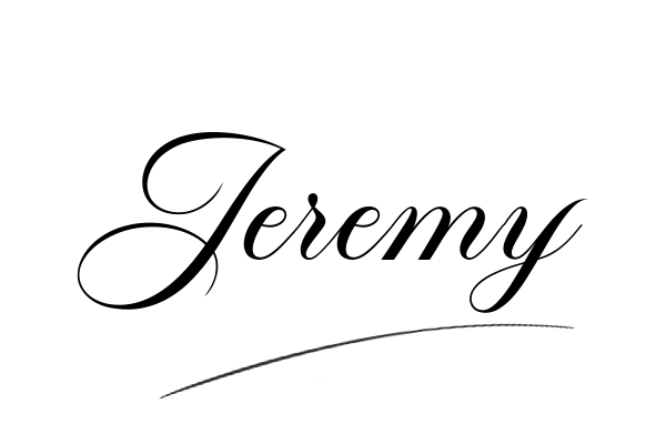 The best stylish Jeremy name signature simple easy in English
