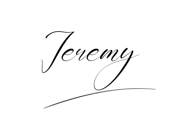 The best stylish Jeremy name signature simple easy in English