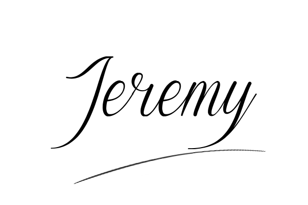 The best stylish Jeremy name signature simple easy in English