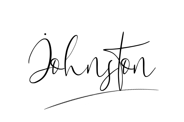 The best stylish Johnston name signature simple easy in English