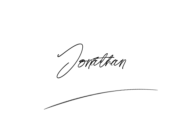 The best stylish Jonathan name signature simple easy in English