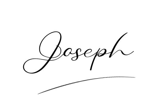The best stylish Joseph name signature simple easy in English
