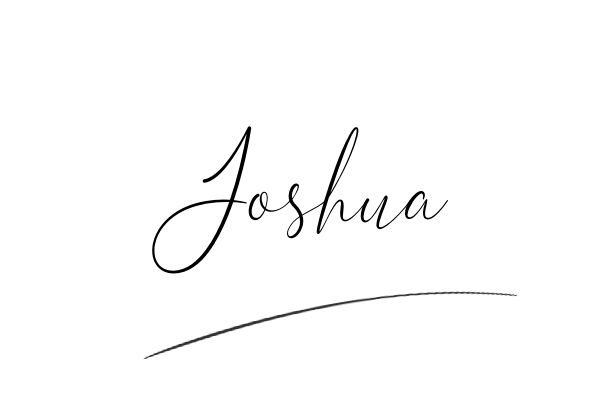 The best stylish Joshua name signature simple easy in English