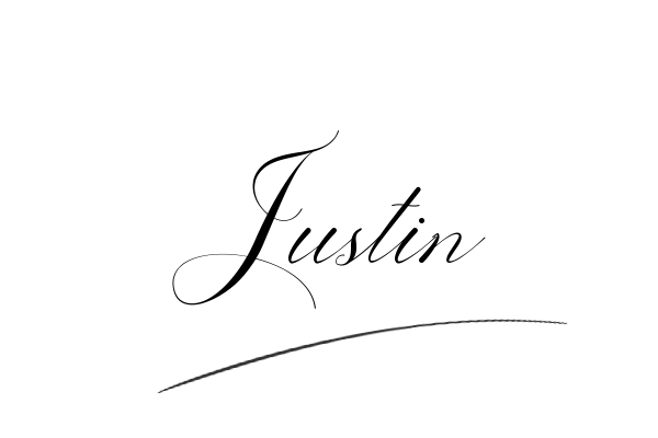 The best stylish Justin name signature simple easy in English