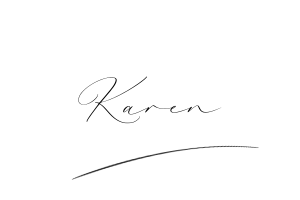 The best stylish Karen name signature simple easy in English