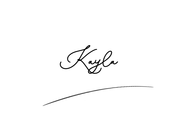 The best stylish Kayla name signature simple easy in English