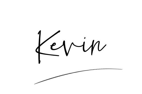 The best stylish Kevin name signature simple easy in English