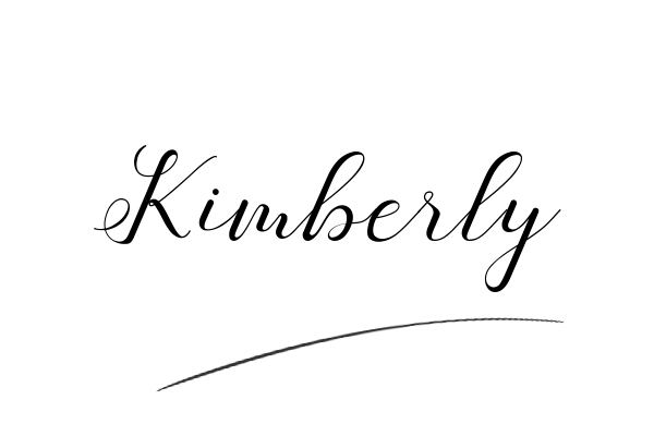 The best stylish Kimberly name signature simple easy in English