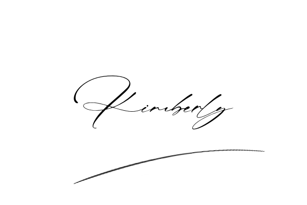 The best stylish Kimberly name signature simple easy in English