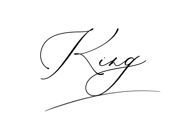 The best stylish King name signature simple easy in English