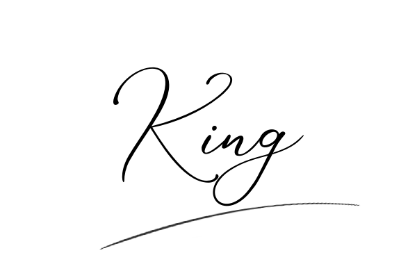 The best stylish King name signature simple easy in English