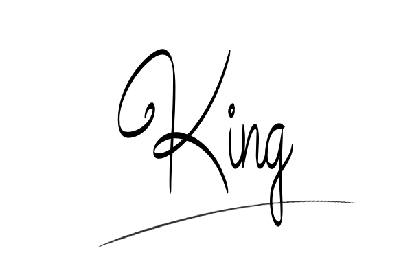 The best stylish King name signature simple easy in English