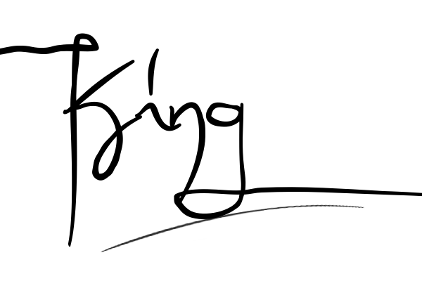 The best stylish King name signature simple easy in English