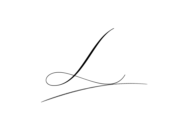 The best stylish L name signature simple easy in English
