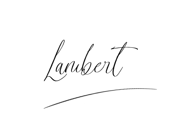 The best stylish Lambert name signature simple easy in English