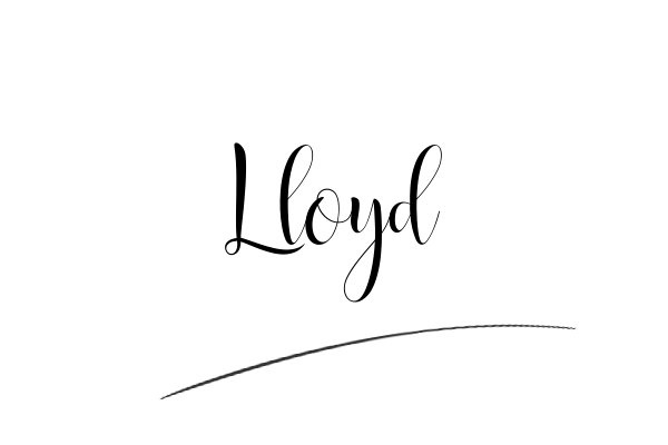 The best stylish Lloyd name signature simple easy in English