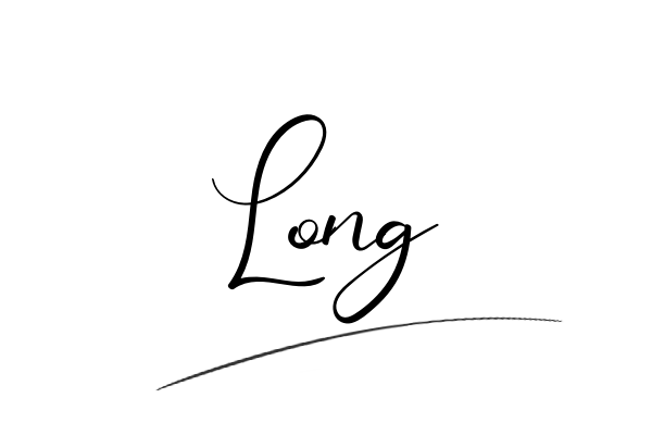 The best stylish Long name signature simple easy in English