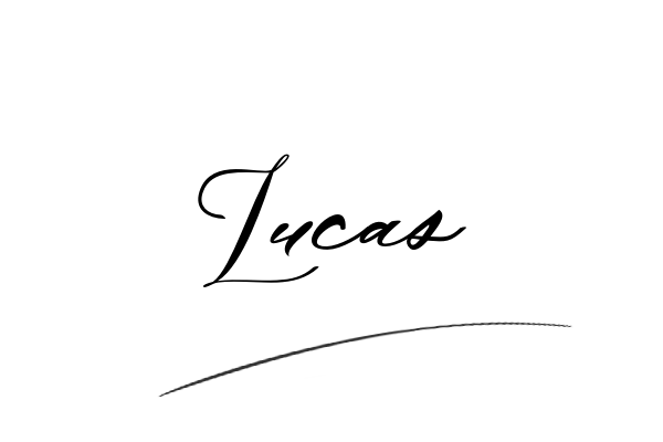 The best stylish Lucas name signature simple easy in English