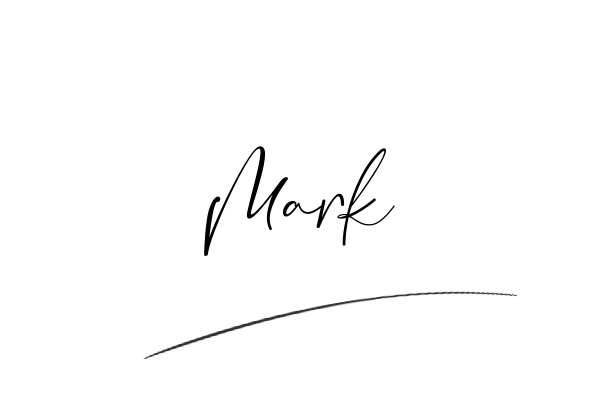 The best stylish Mark name signature simple easy in English