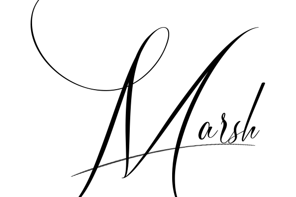 The best stylish Marsh name signature simple easy in English
