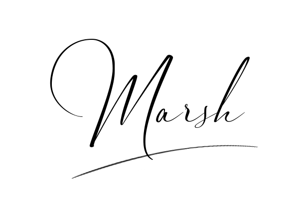 The best stylish Marsh name signature simple easy in English