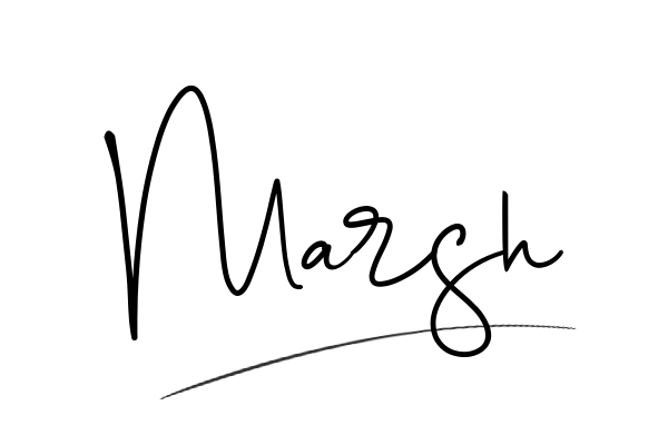 The best stylish Marsh name signature simple easy in English