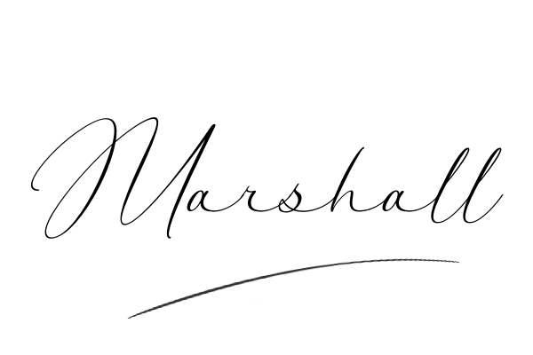 The best stylish Marshall name signature simple easy in English