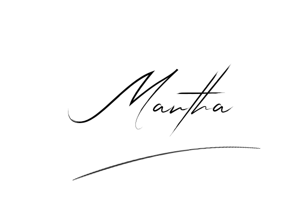The best stylish Martha name signature simple easy in English