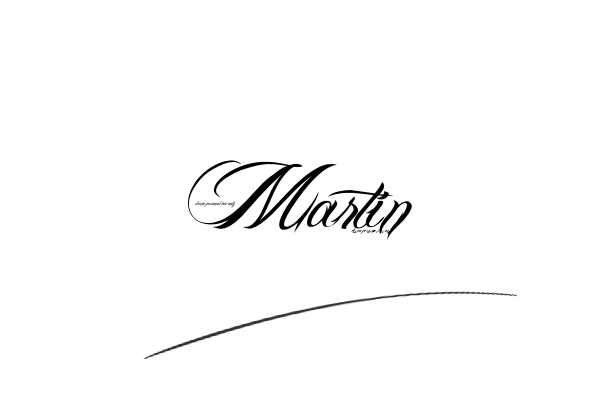 The best stylish Martin name signature simple easy in English