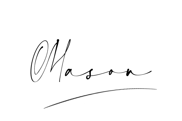 The best stylish Mason name signature simple easy in English