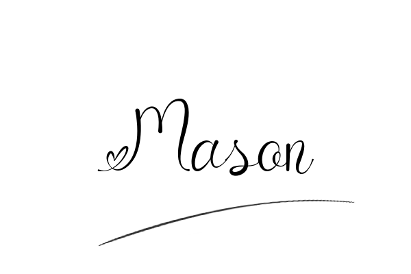 The best stylish Mason name signature simple easy in English
