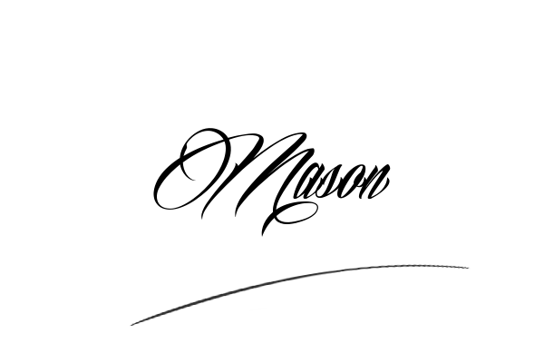 The best stylish Mason name signature simple easy in English