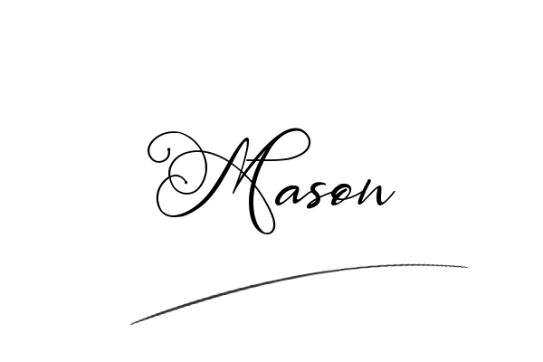 The best stylish Mason name signature simple easy in English