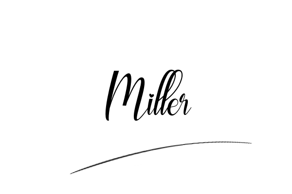 The best stylish Miller name signature simple easy in English