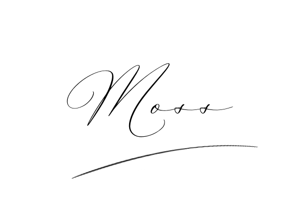 The best stylish Moss name signature simple easy in English