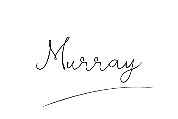 The best stylish Murray name signature simple easy in English