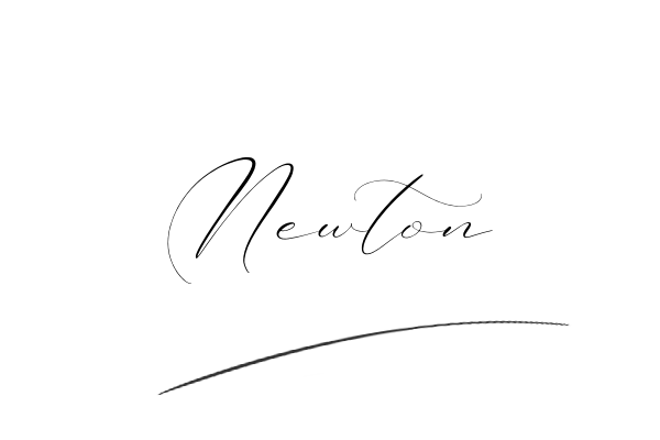 The best stylish Newton name signature simple easy in English
