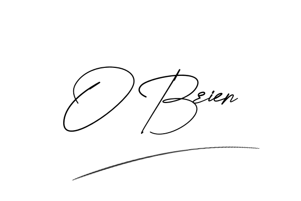 The best stylish OBrien name signature simple easy in English