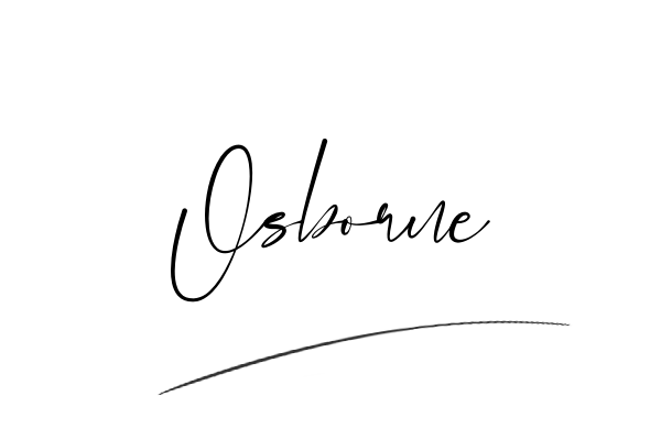The best stylish Osborne name signature simple easy in English