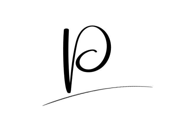 The best stylish P name signature simple easy in English