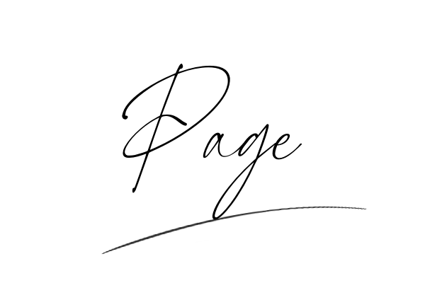 The best stylish Page name signature simple easy in English