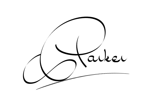 The best stylish Parker name signature simple easy in English